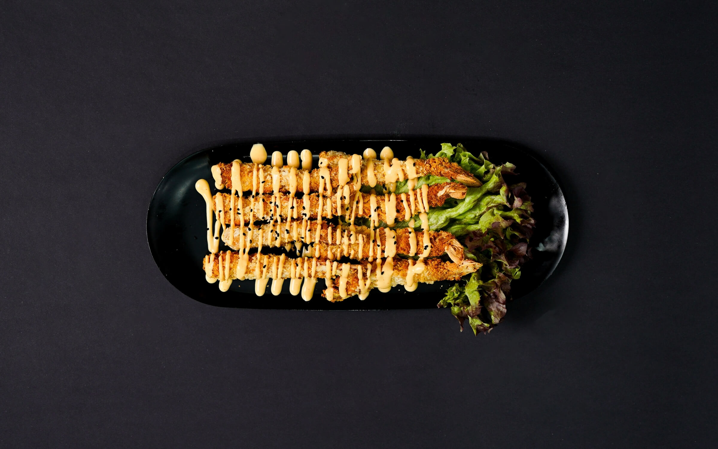 Shrimp tempura sushi